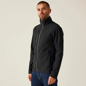 Regatta Professional Mens Honestly Made Softshell Jacket CompressionPackableFabric Adjustable Hood System