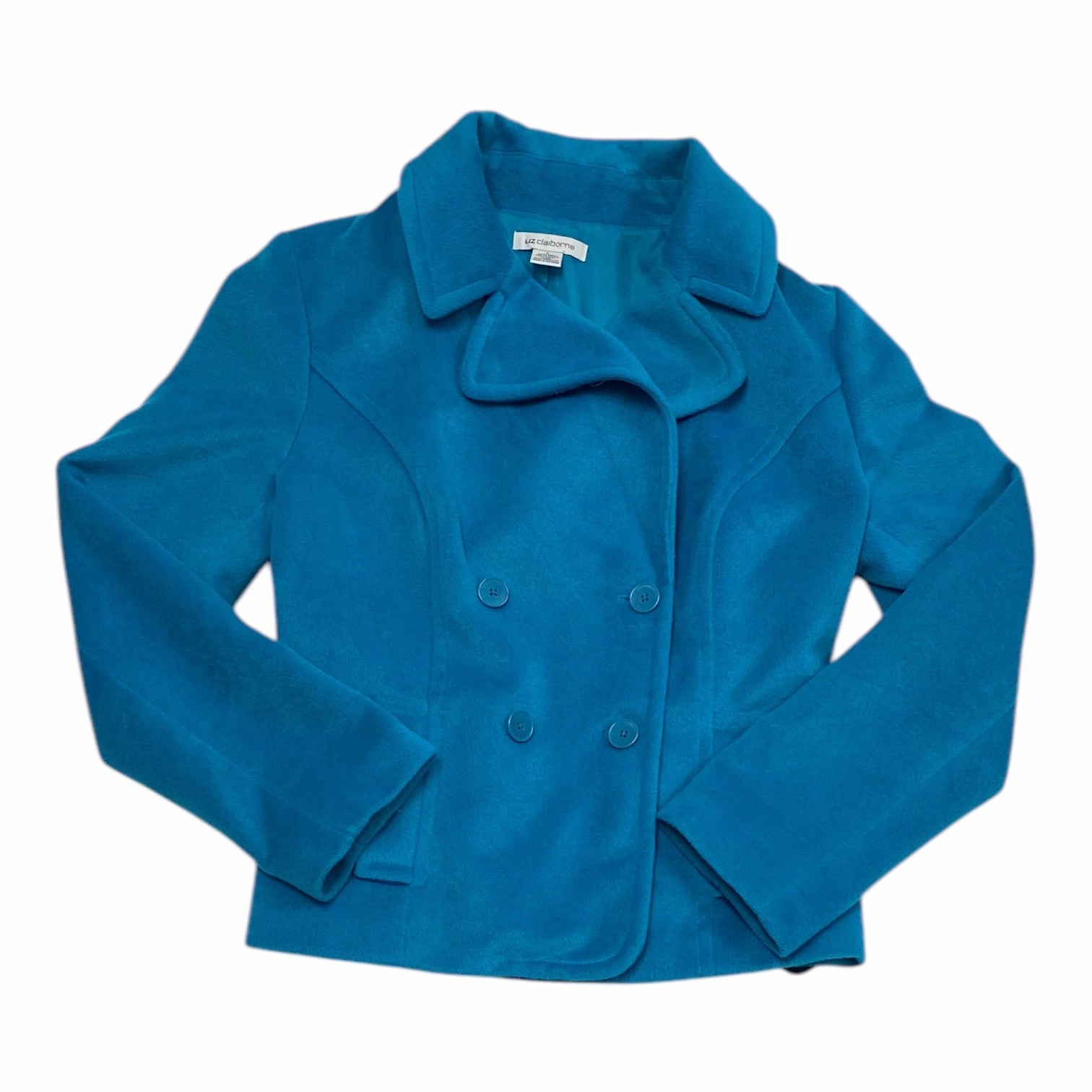 Coat Other By Liz Claiborne In Blue, Size: L Non Restrictive Fit