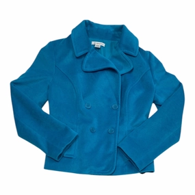 Coat Other By Liz Claiborne In Blue, Size: L Non Restrictive Fit