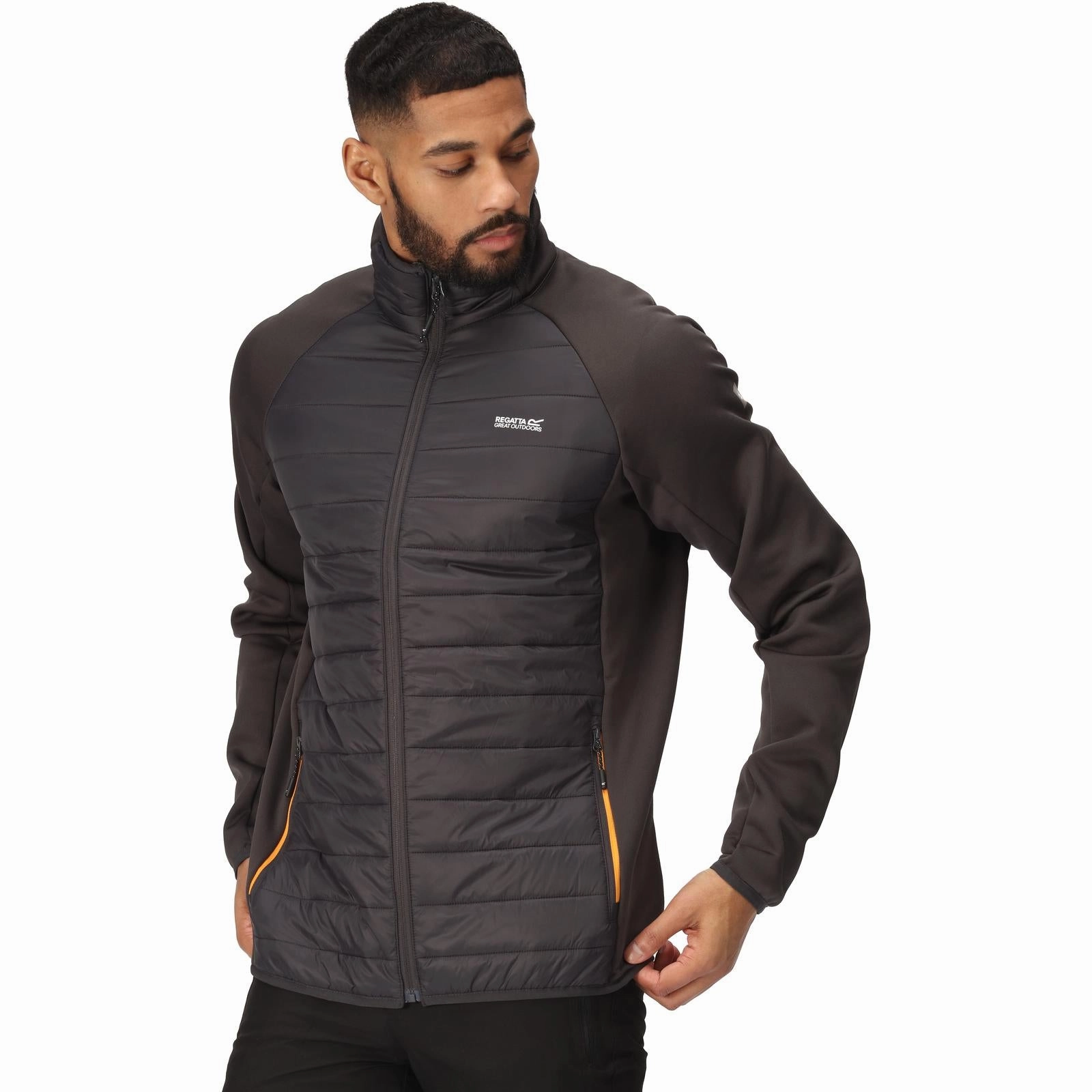 hypoallergenic material Regatta Mens Clumber IV Hybrid Lightweight Softshell Jacket