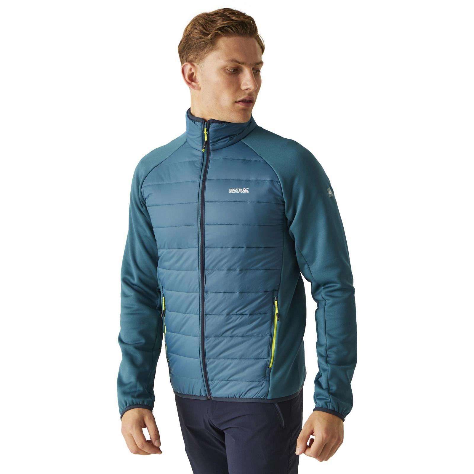 Regatta Mens Clumber IV Hybrid Lightweight Softshell Jacket Casual Comfy Layer Foldable Collar
