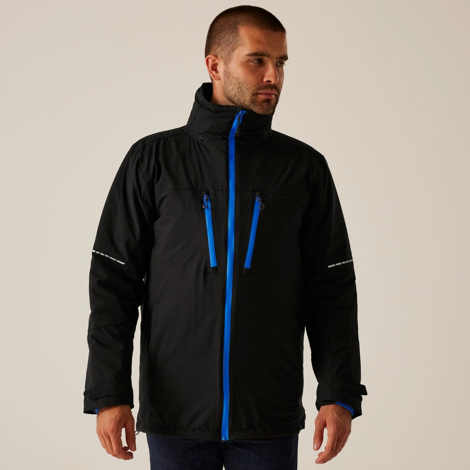 Regatta Professional Mens X-Pro Evader III Waterproof Jacket FullCoverageHood Shrink Resistant Treatment