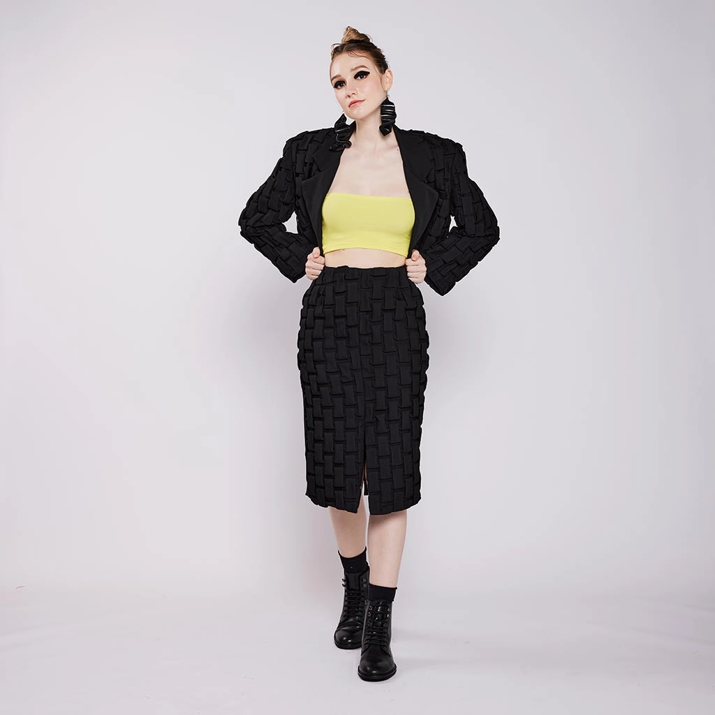 Myle Skirt Modern Motion Water Repellent Finish Edgy Look