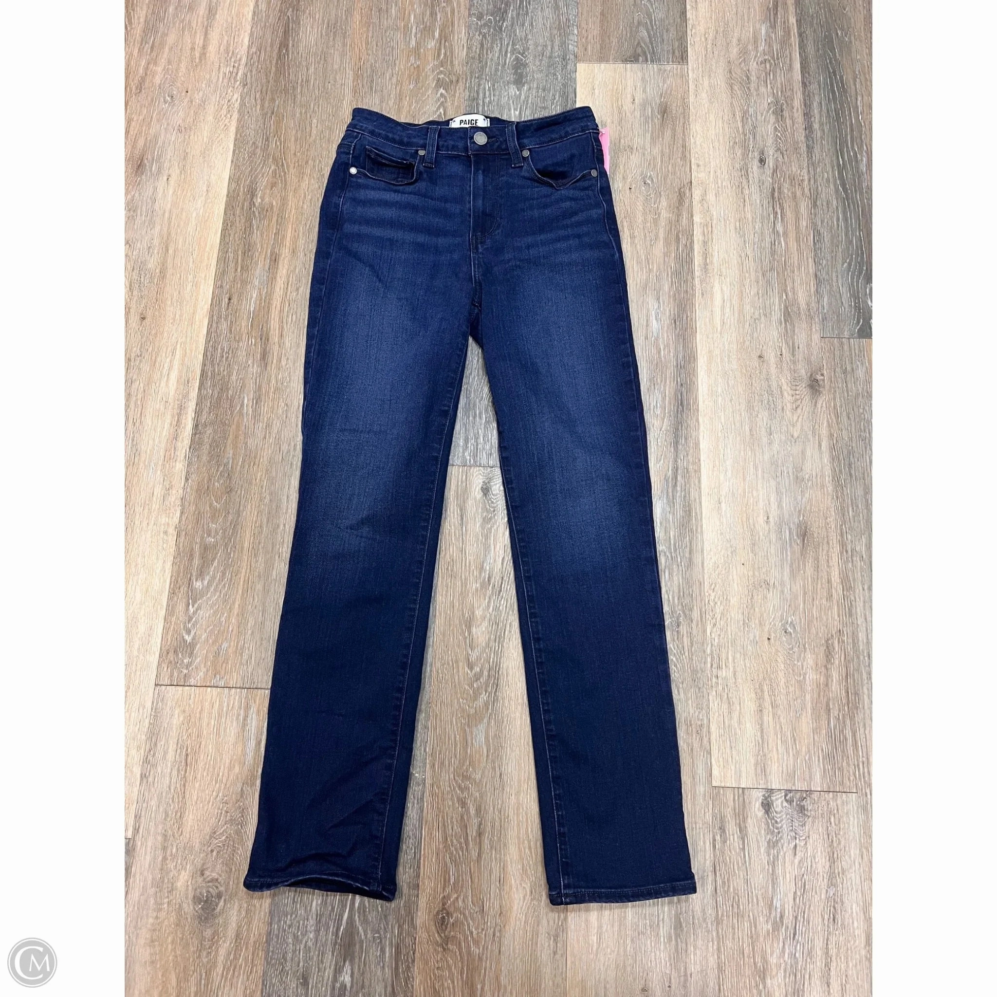 Go Anywhere Look Jeans Designer By Paige In Blue Denim, Size: 2/26