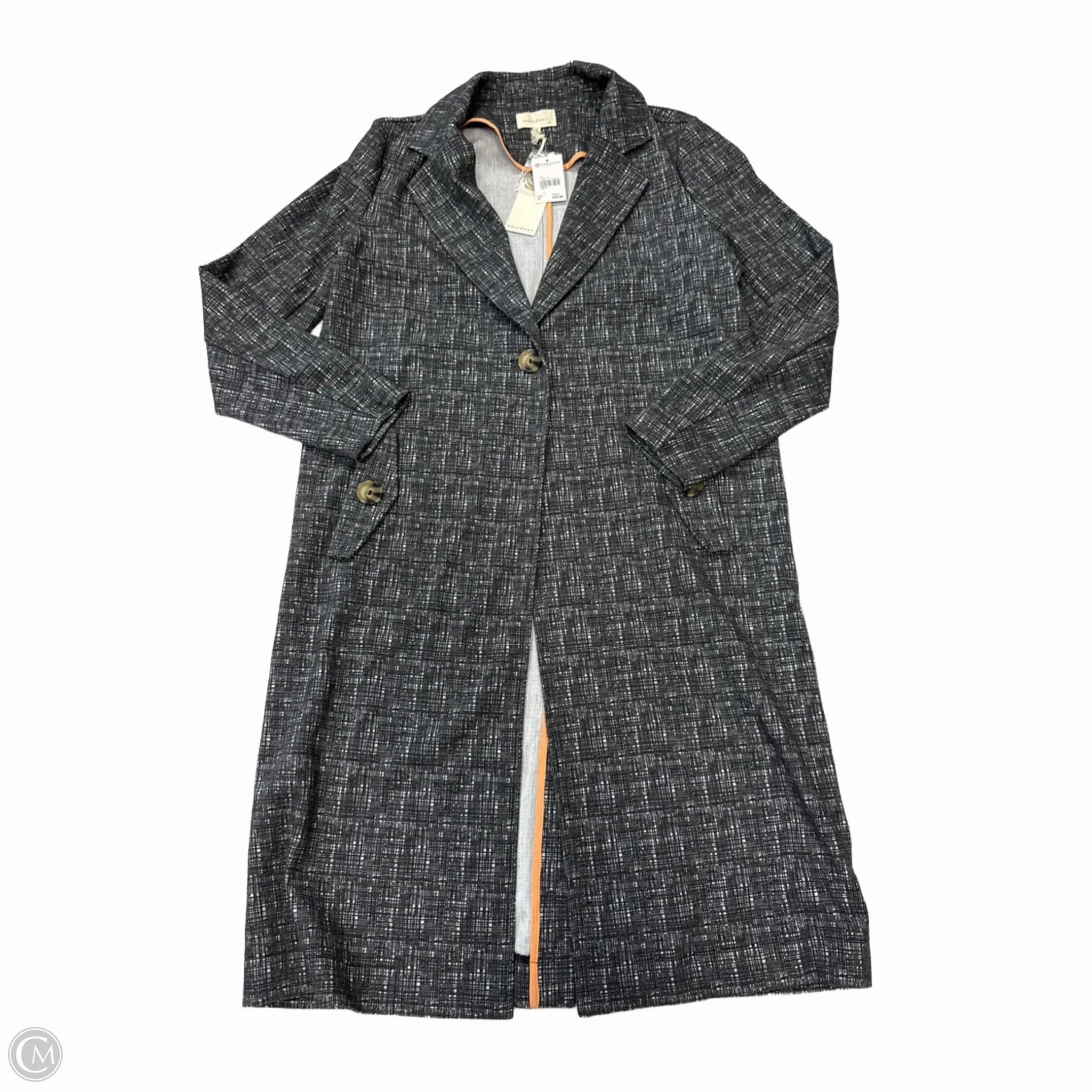 New! Coat Other By Melloday In Grey, Size: S Seamless Street Fit Bonded Collars