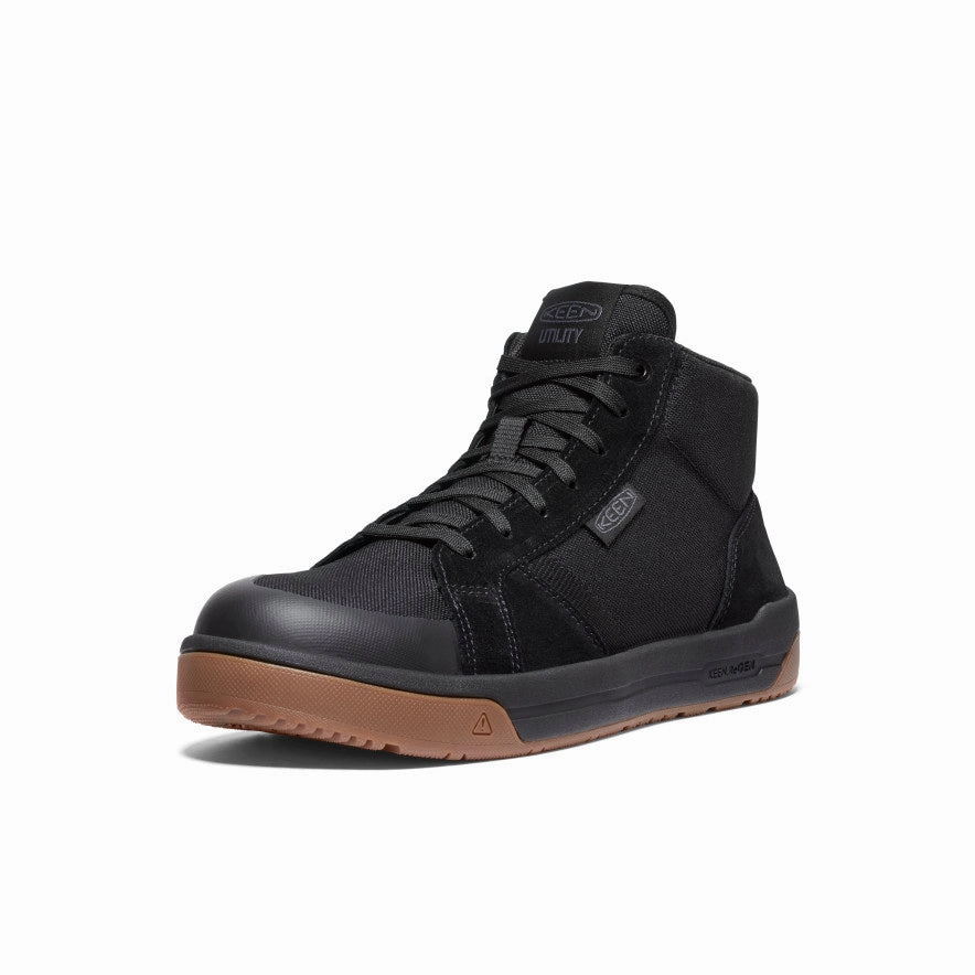 Men's Kenton Mid Work Shoe (Carbon Toe)  |  Black/Gum Anti Odor City Walking