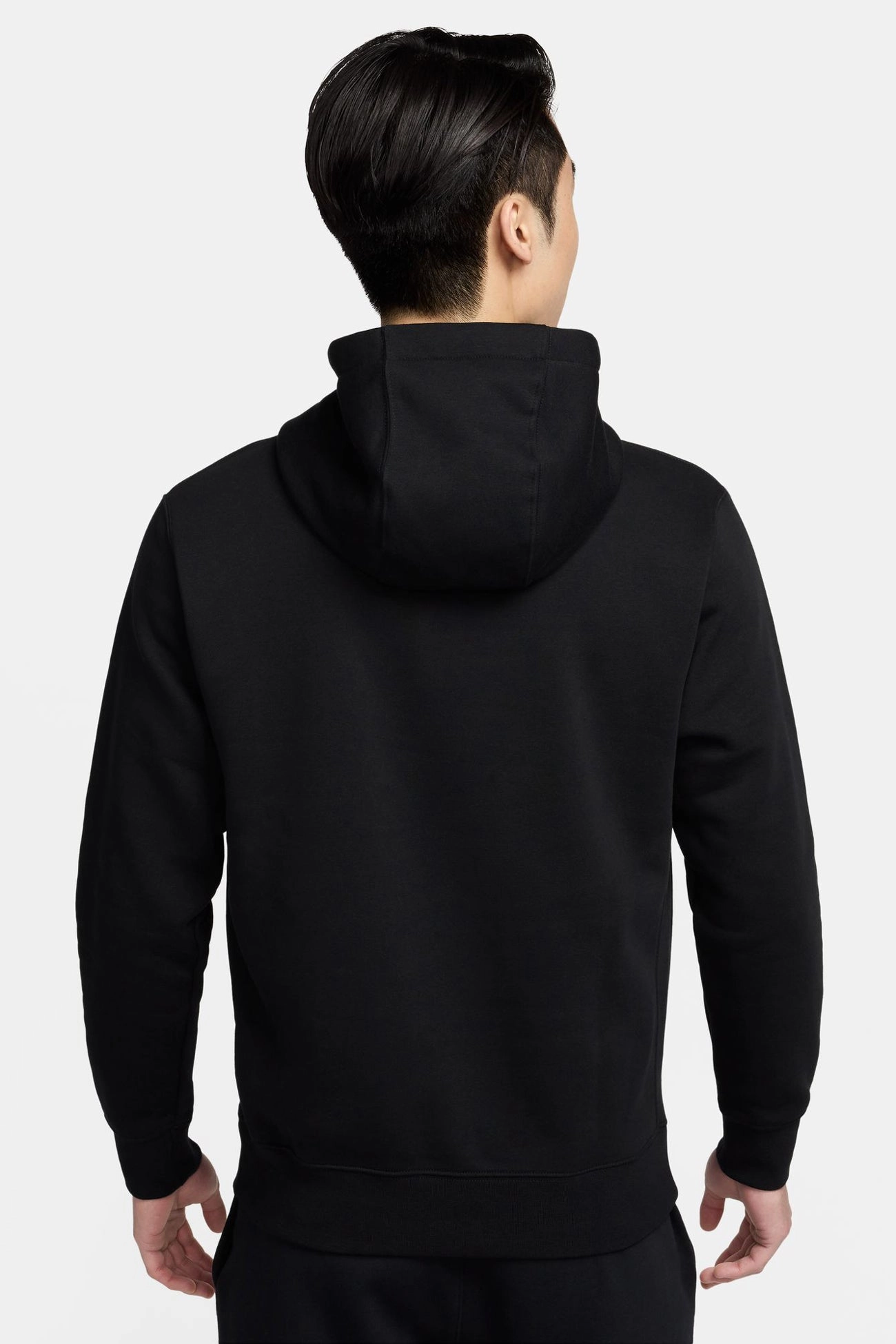 Nike Sportswear Club Pullover Hoodie Black Compressed Packing Design Active Wear