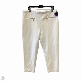 Total Comfort Pocket Design Pants Leggings By Michael By Michael Kors In White, Size: Xl