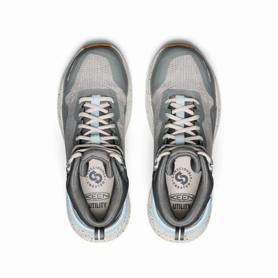 Women's Synchro Waterproof Work Boot (Carbon Toe)  |  Steel Grey/Gum Snake print