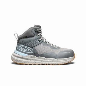 Women's Synchro Waterproof Work Boot (Carbon Toe)  |  Steel Grey/Gum Stable Support Functional Minimalist Rollbar Stability