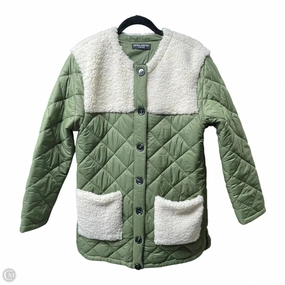Coat Puffer & Quilted By CENTRAL PARK WEST In Green, Size: M Quick Access Pockets