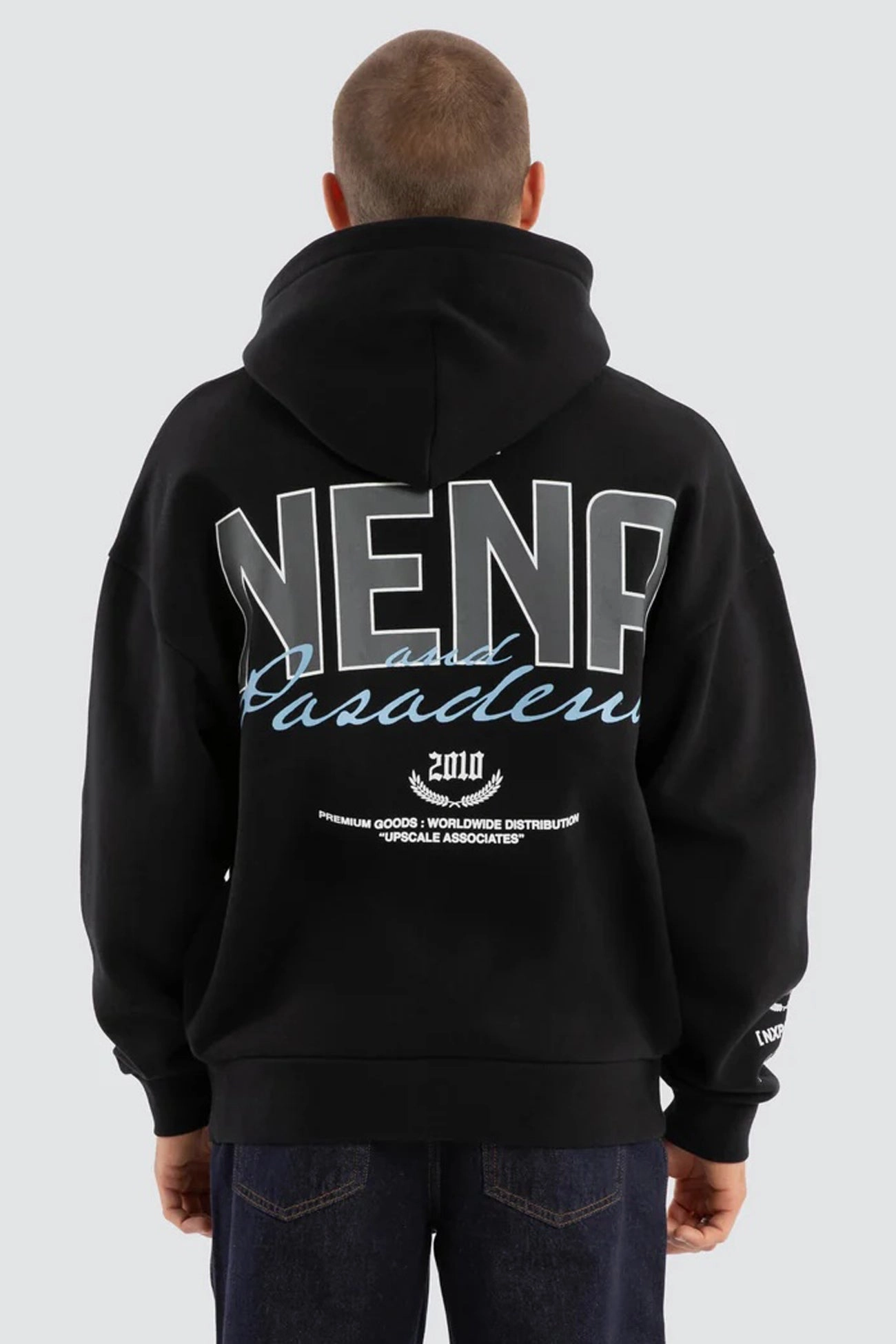 Moisture Wicking Finish Contained Relaxed Hoodie Anthracite Black