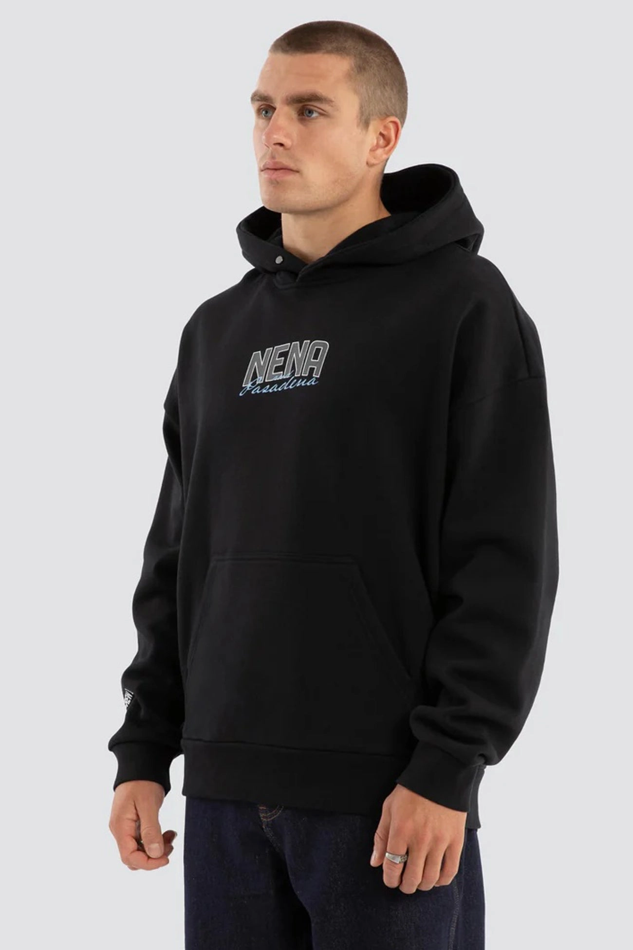 WeatherproofCoating Contained Relaxed Hoodie Anthracite Black