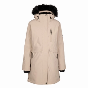 Hidden Ventilation Zones Tech Use Trespass Womens Zambel Fleece Lined Waterproof Jacket