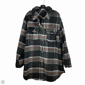 Coat Other By Chicsoul In Plaid Pattern, Size: 3x Low Profile Collar