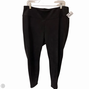 Sleek and Stretchy Reflective details Pants Leggings By West Bound In Black, Size: L