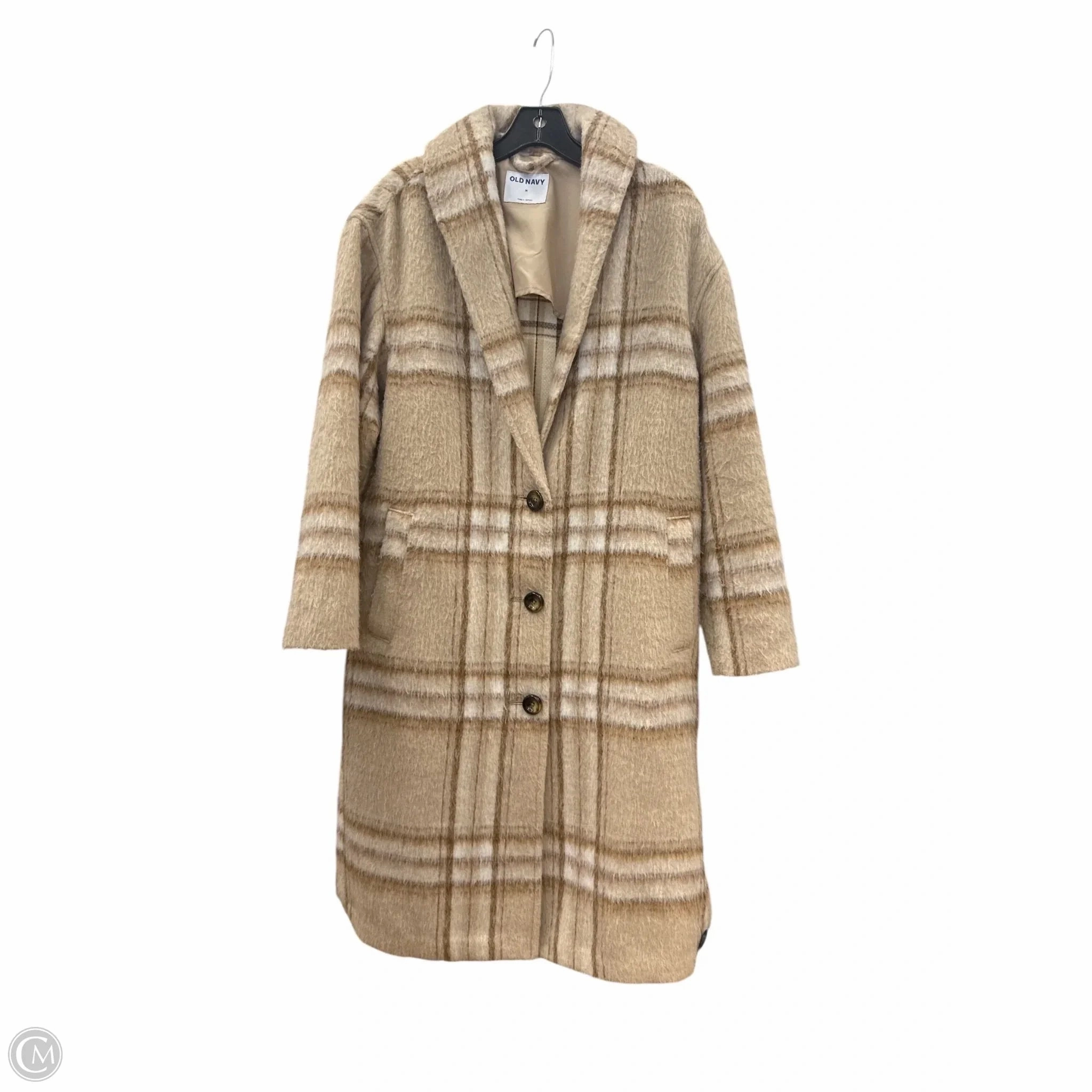 Coat Other By Old Navy In Plaid Pattern, Size: M NonRestrictive Cut clean design