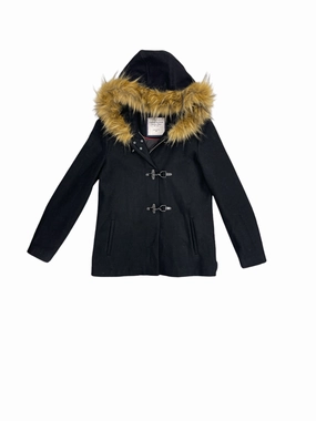 Eco Friendly Coating WindproofDesign Coat Other By Tommy Hilfiger In Black & Tan, Size: Xs