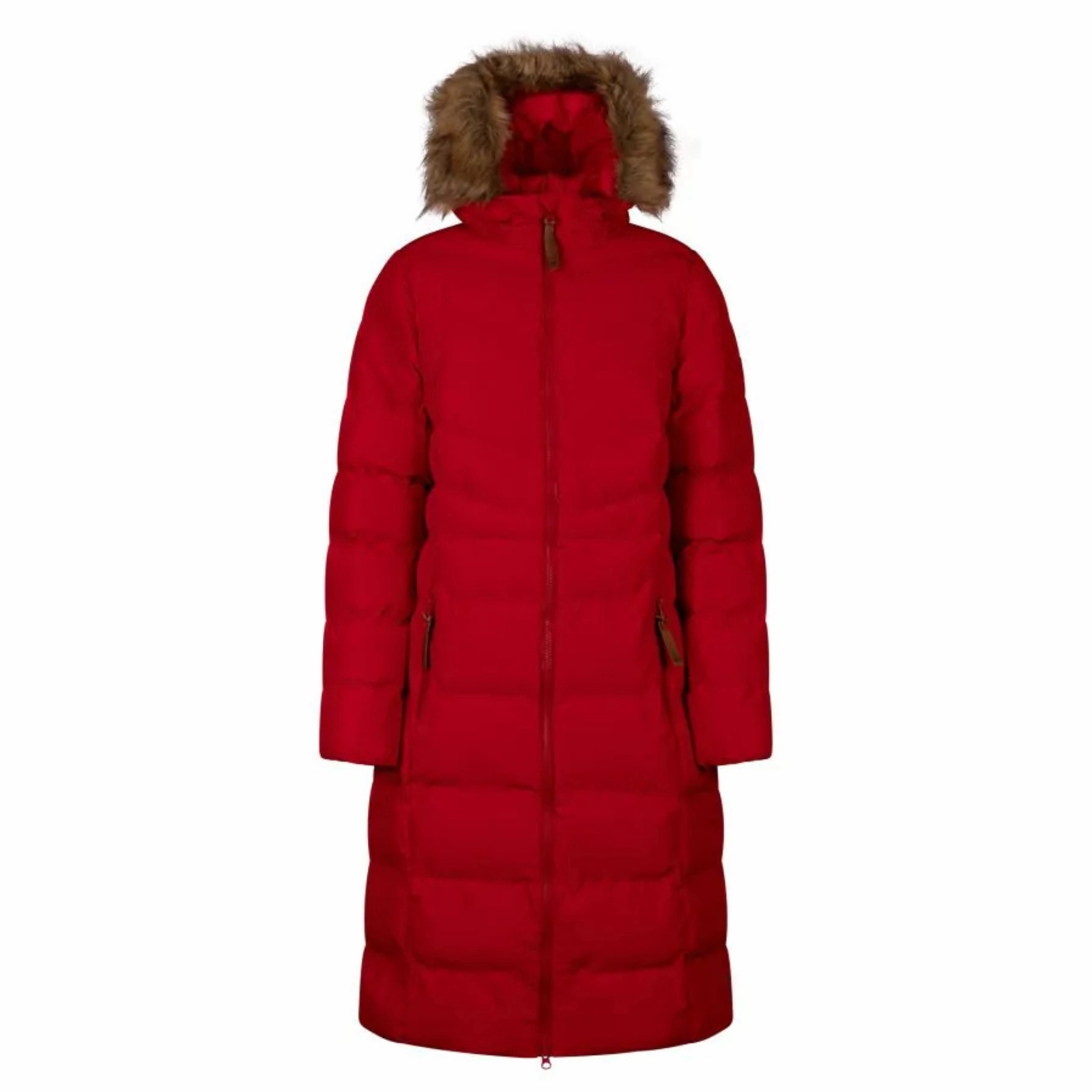Teflon Finish Rubberized Zippers Trespass Womens Audrey Padded Waterproof Faux Fur Jacket