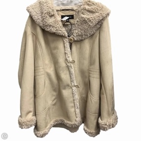 360?? Visibility Coat Faux Fur & Sherpa By Jones New York In Beige, Size: Xl