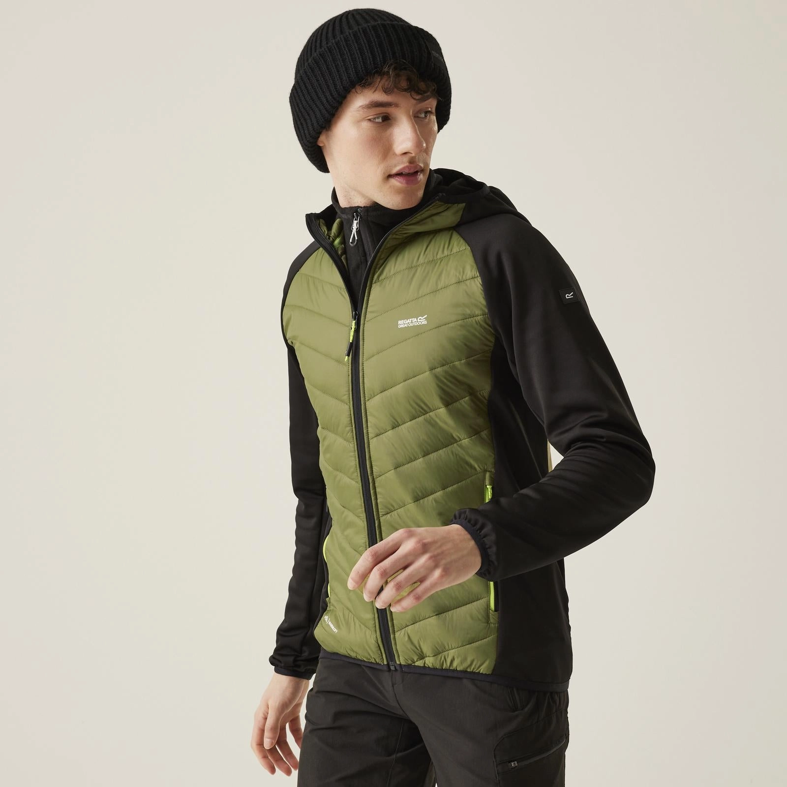 Stormproof Zipper Contrast Stitch Regatta Mens Andreson VIII Hybrid Lightweight Softshell Jacket
