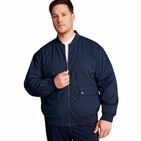Non Restrictive Fit Espionage Mens Oxford Big & Tall Harrington Jacket