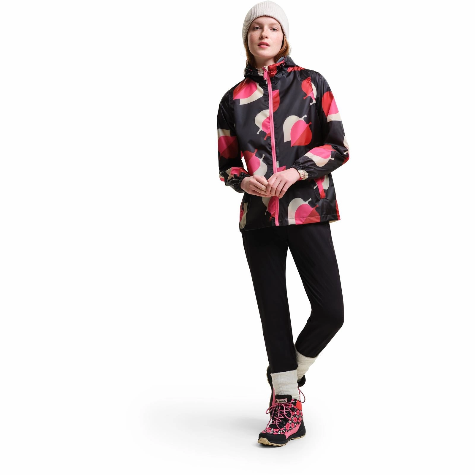 Breathable Lining Regatta Womens Orla Kiely Waterproof Pack-It Jacket