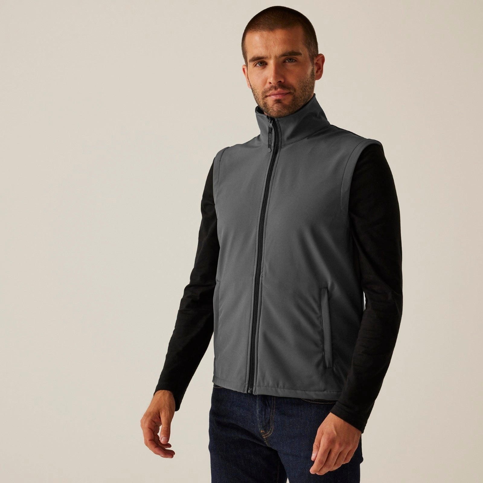 Regatta Professional Mens Classic Printable Softshell Gilet Mesh Lining