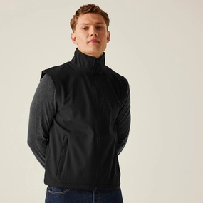 Regatta Professional Mens Classic Printable Softshell Gilet Cool Climate