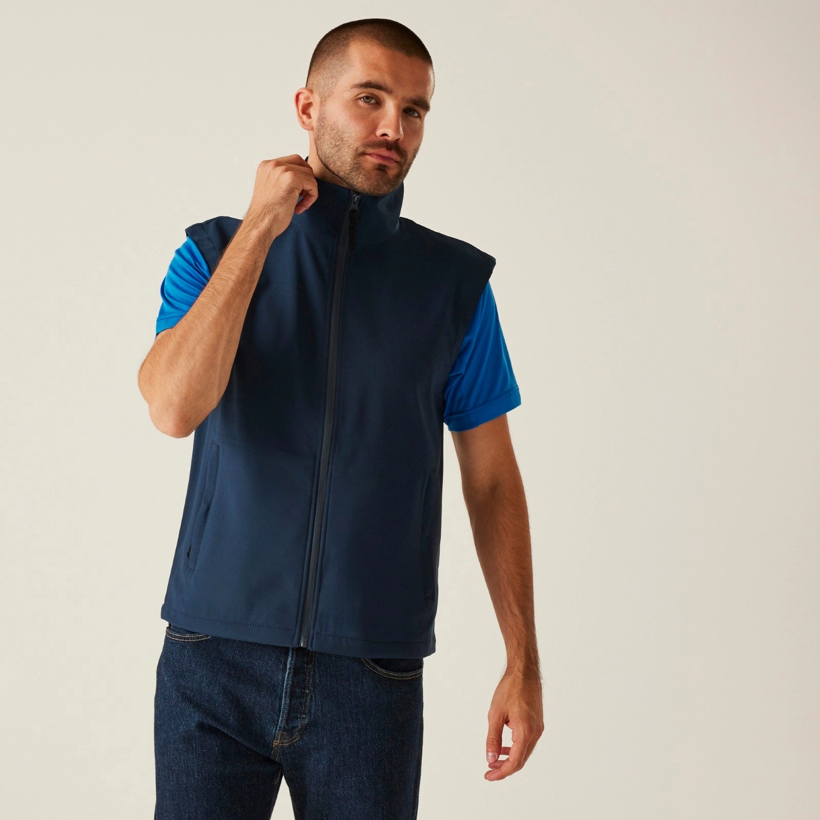 High End Look Regatta Professional Mens Classic Printable Softshell Gilet