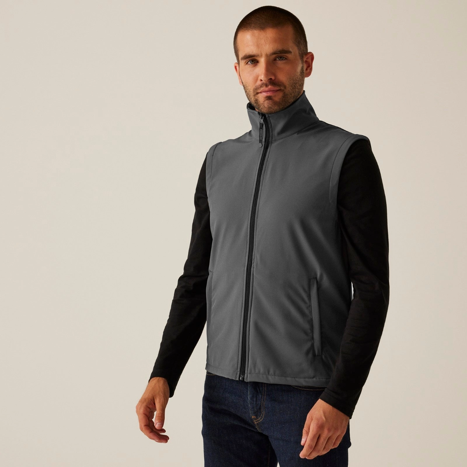 Regatta Professional Mens Classic Printable Softshell Gilet SoftshellMaterial