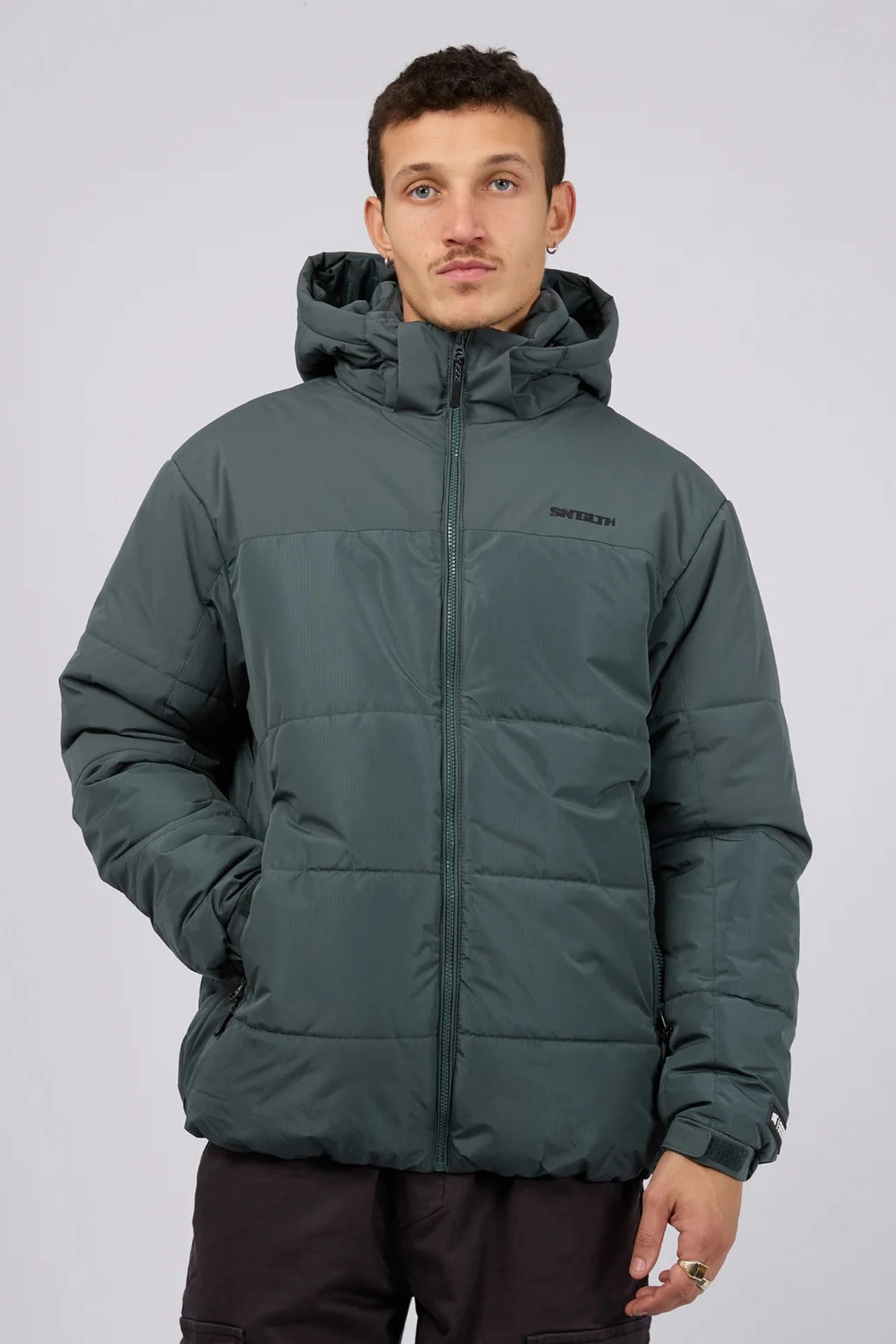 FoldableStructure Anti Slip Shoulder Pads Optima Puffer Jacket Green