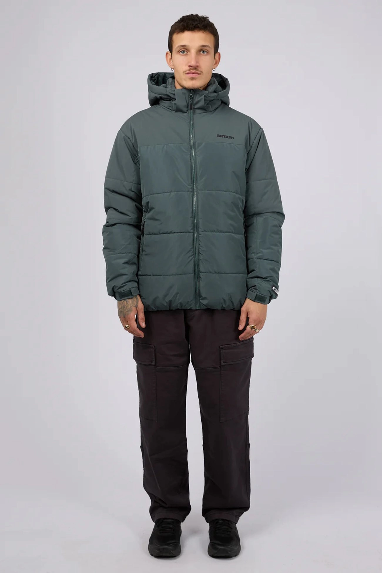 Impact Absorbing Back Panels Optima Puffer Jacket Green