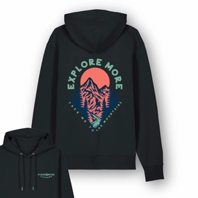 Soft Fabric Casual Icon Organic "Explore More" Hoodie
