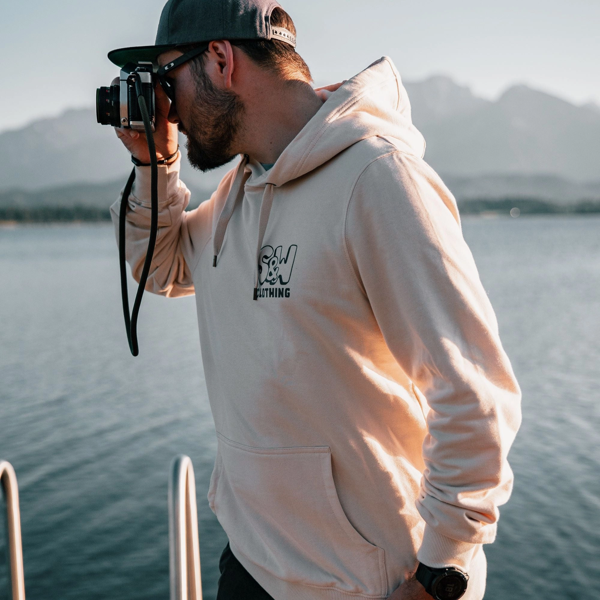 Organic "Good Vibes" Hoodie Zebra like Comfortable Wear