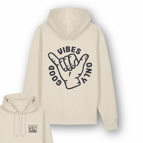 Organic "Good Vibes" Hoodie Layer Comfort