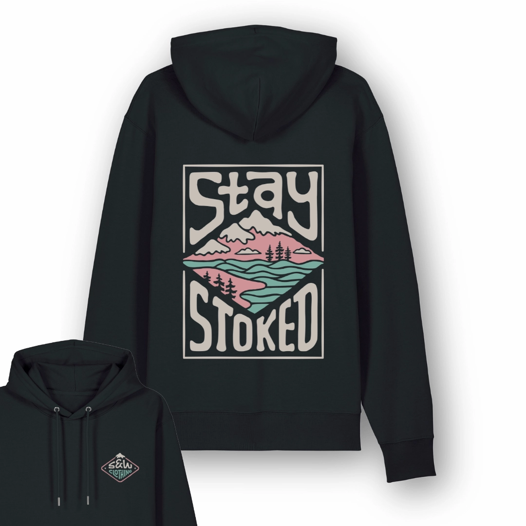 Organic "Stay Stoked Vol.02" Hoodie summer clothing