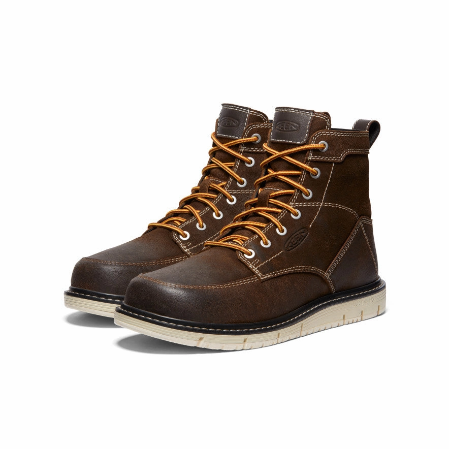 Trail Mode Zip Edge Men's San Jose 6" Boot (Soft Toe)  |  Coffee Bean/Star White