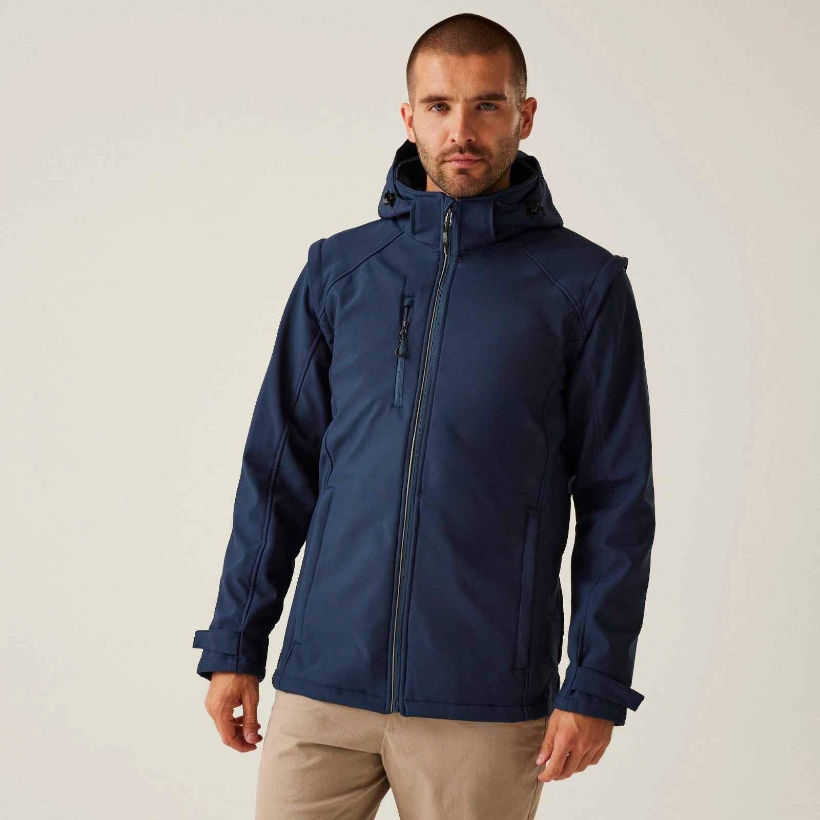 Cozy Hood Detail Regatta Professional Mens Erasmus 5 IN 1 Softshell Jacket