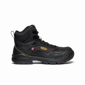 Wedge Heel Men's Stronglite Waterproof Boot (Carbon Toe)  |  Black/Black