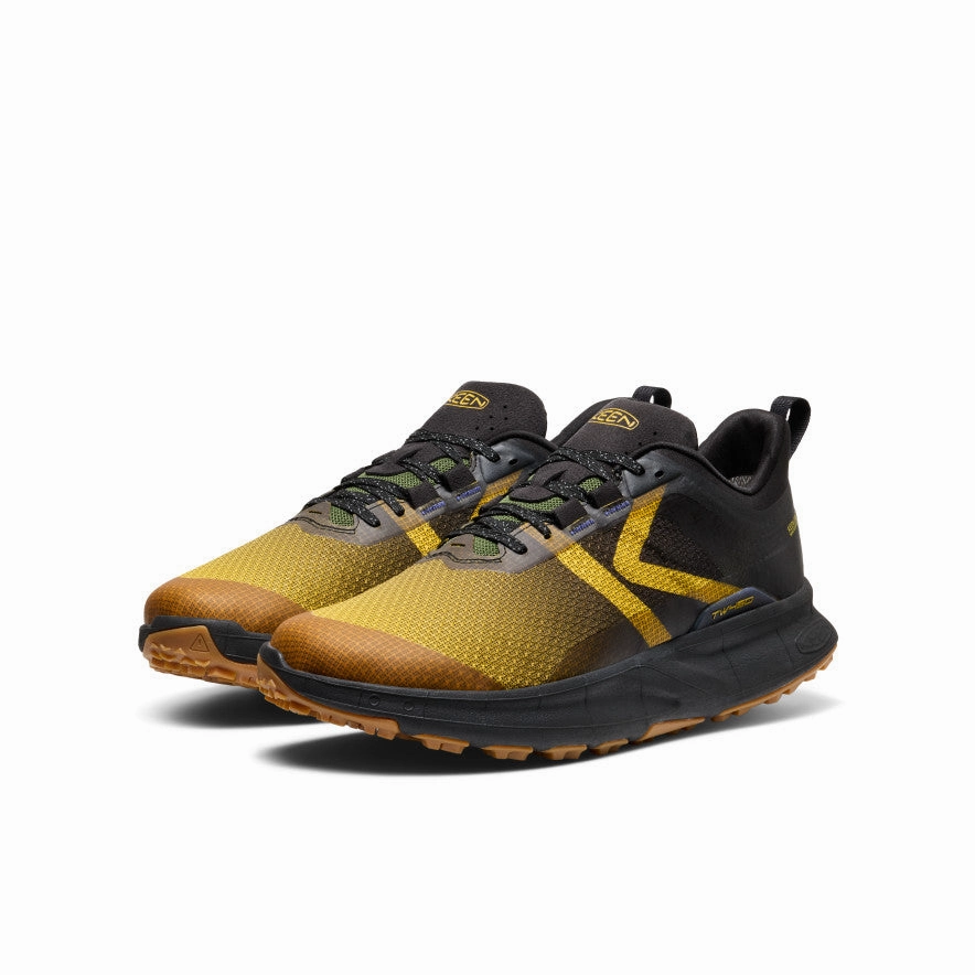 Comfy Steps High Step Men's 450 Dirt Waterproof Hiking Shoe  |  Lemon Curry/Black