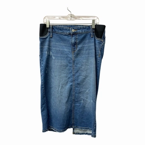Mat Skirt By Isabel Maternity In Blue Denim, Size:6 Core Style Comfy Active