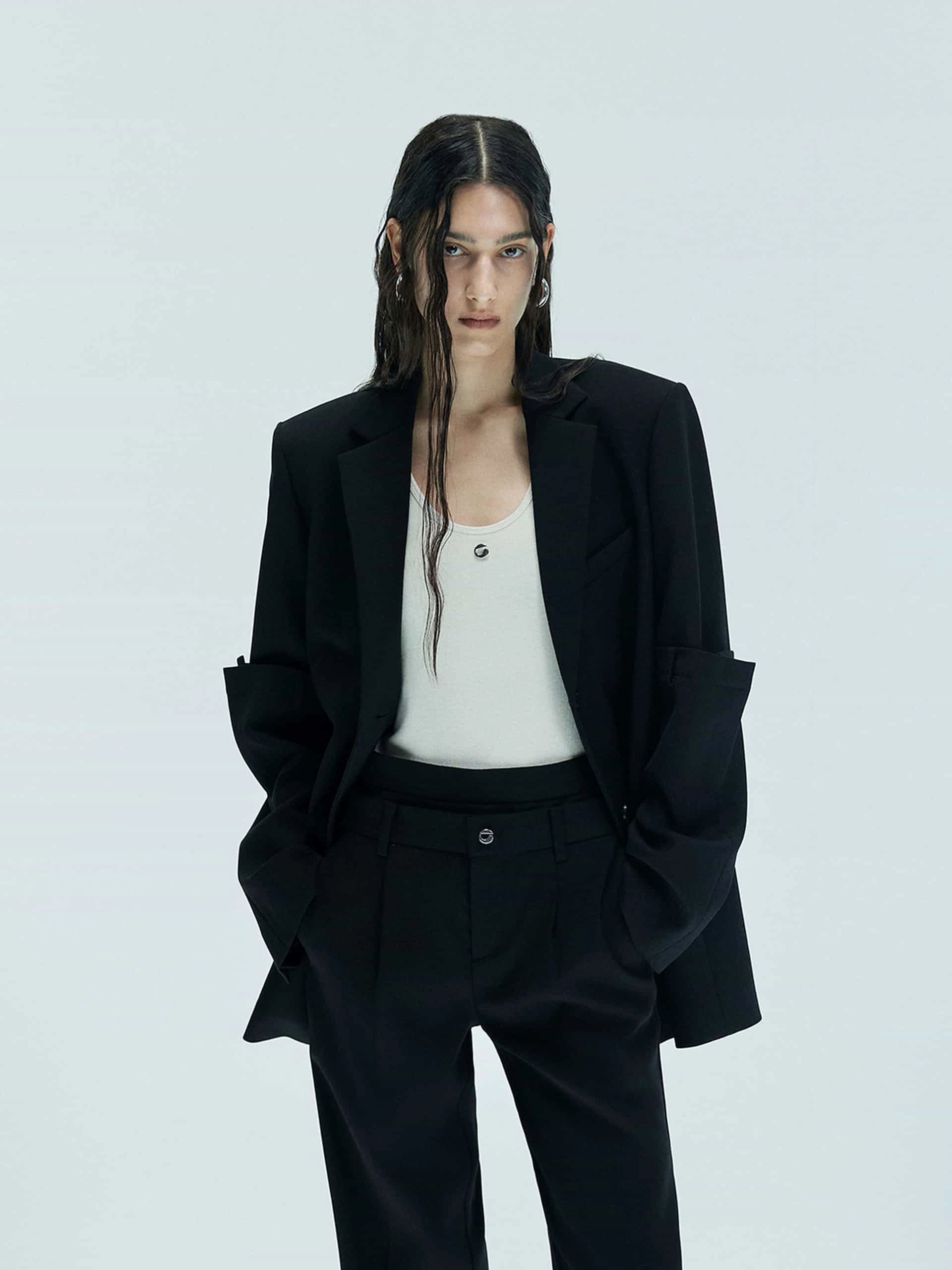 Weekend Outing Wear Oversized style Paneled Detail Tailored Blazer