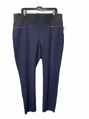 Morning Jog Ultra Light All-Season Fit Pants Leggings By Banana Republic In Navy, Size: 16