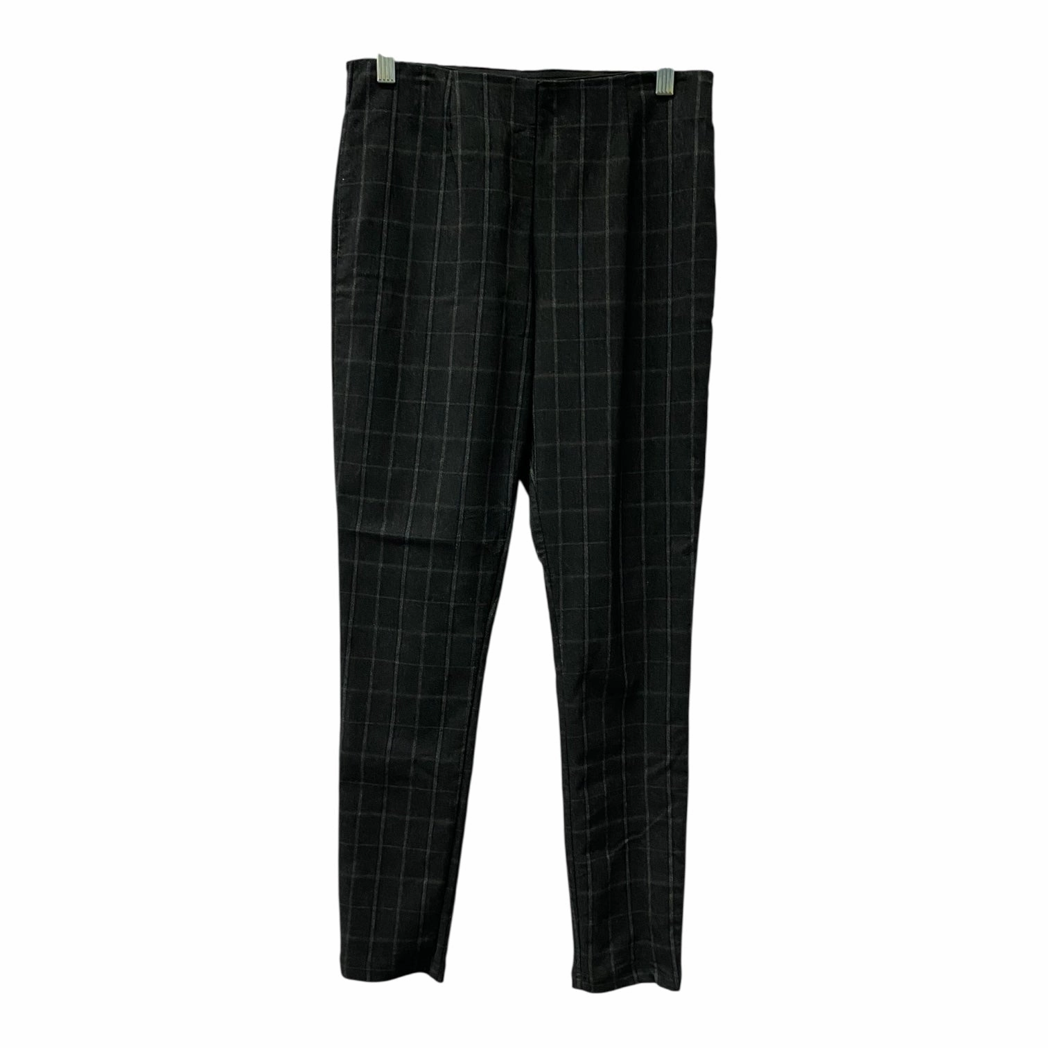 Pants Leggings By Calvin Klein In Black & Grey, Size:4 Chic and Soft Sleek Fabric