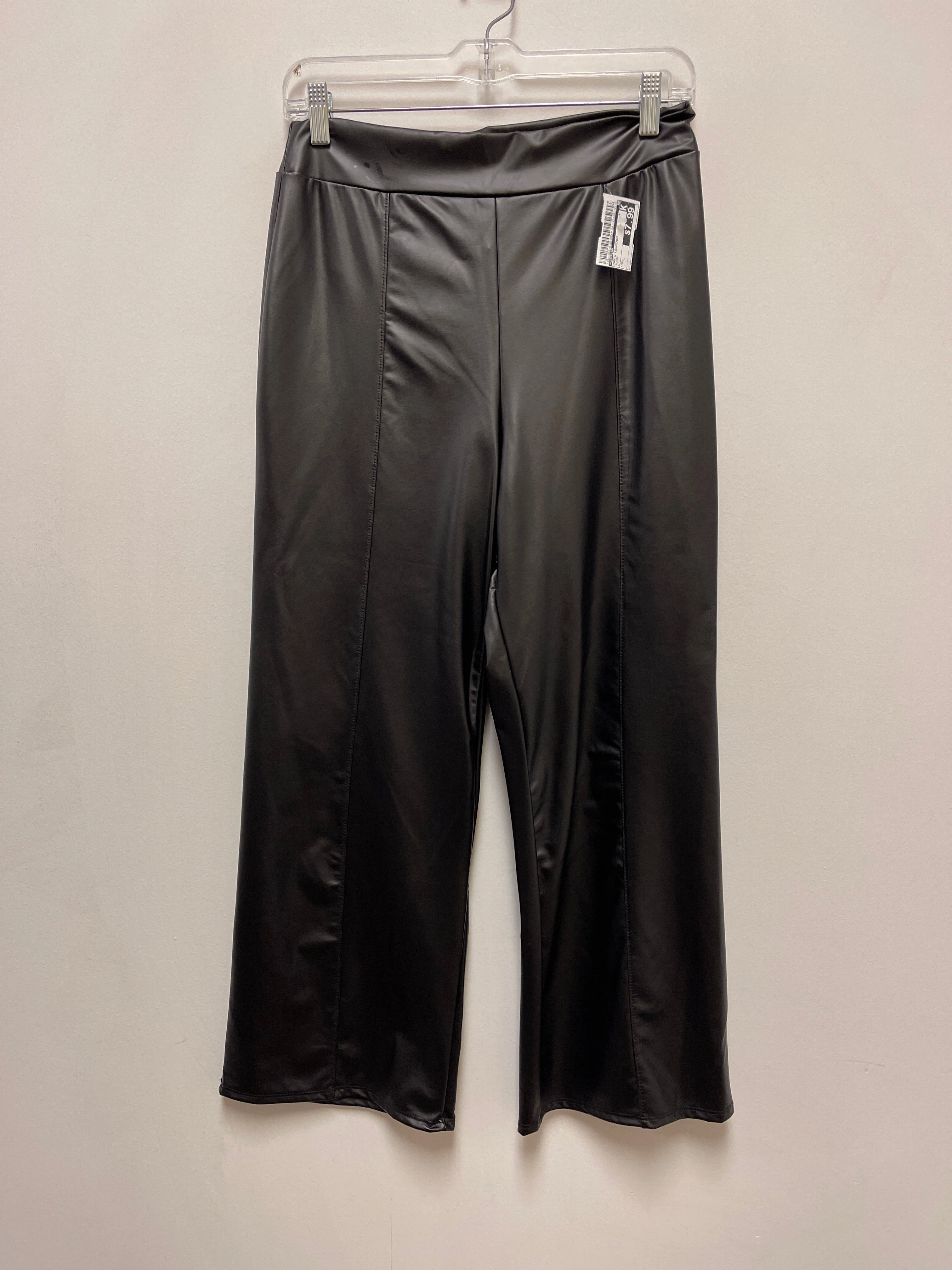 Sleek Form Pants Leggings By Cherish In Black, Size: L