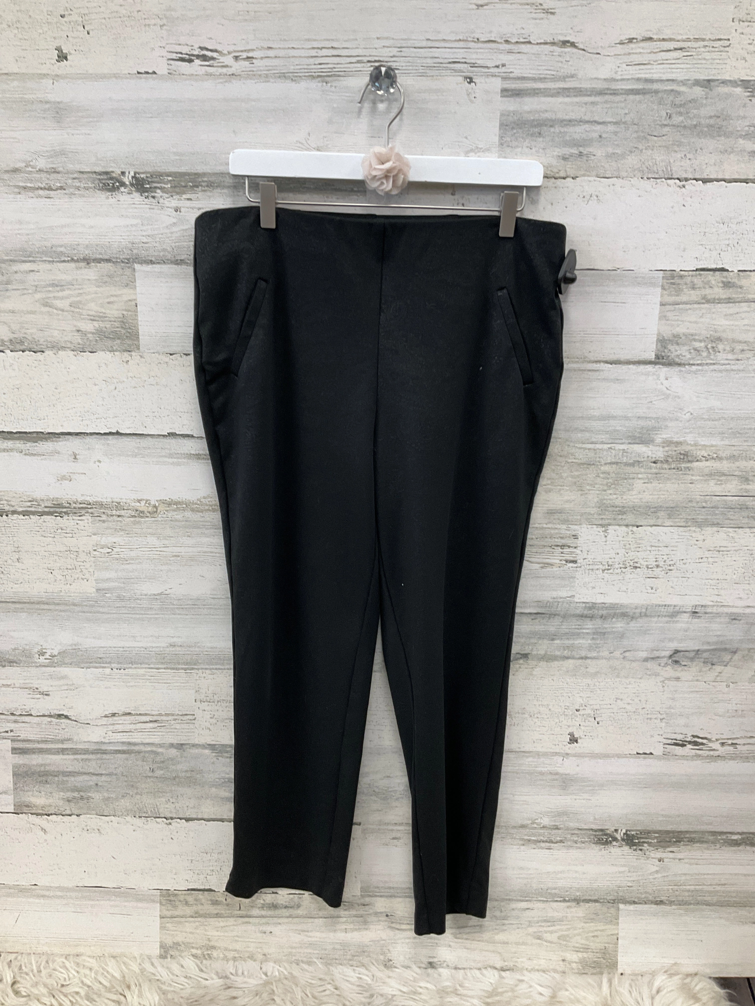 Pants Leggings By Chicos In Black, Size: 10 Minimalist Style Holiday Outfit Extra Soft Evening Walk