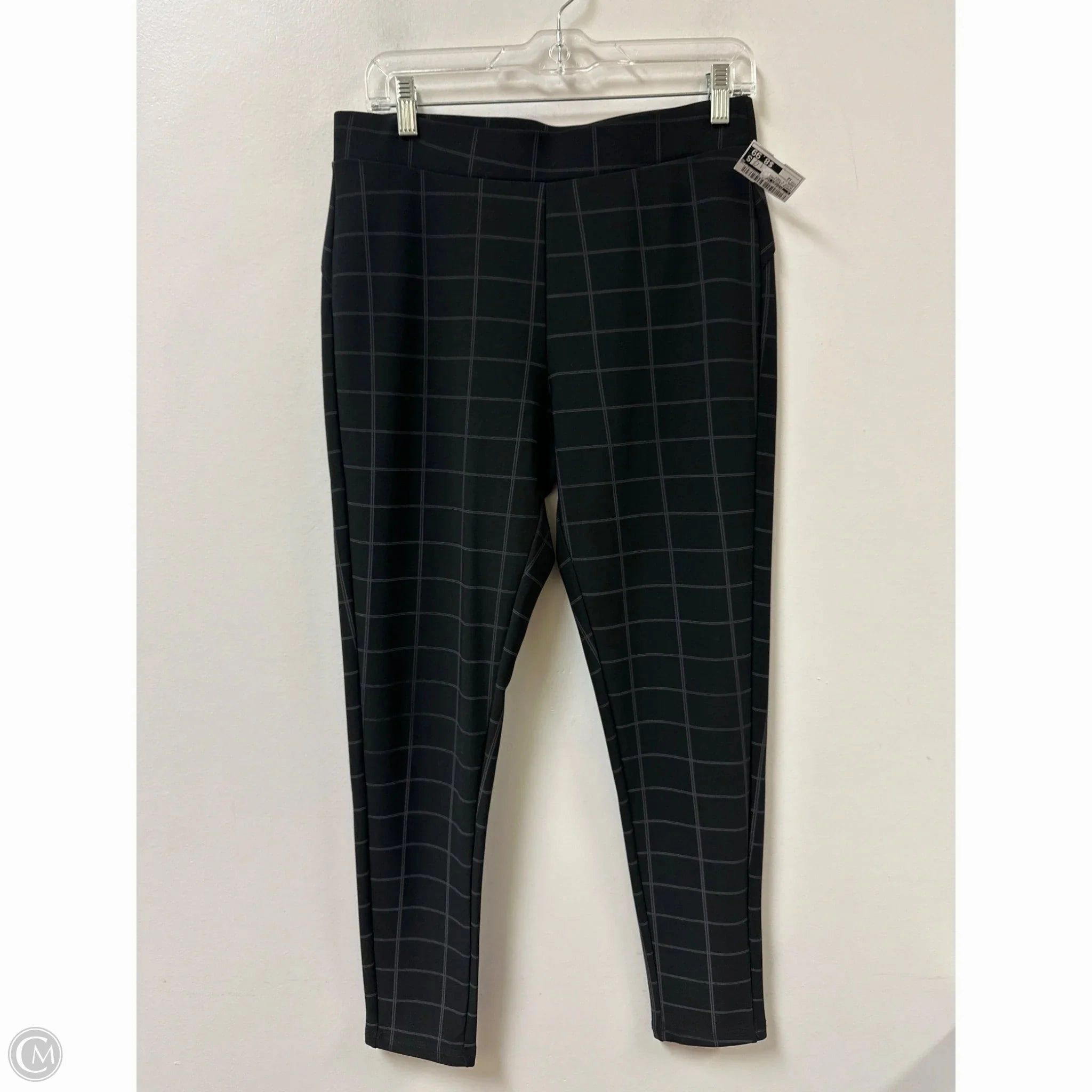 Pants Leggings By Clothes Mentor In Black & Grey, Size: 12 Comfort Seeker Four Way Smooth Feel