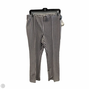 yoga session Pants Leggings By Clothes Mentor In Black & White, Size: 10