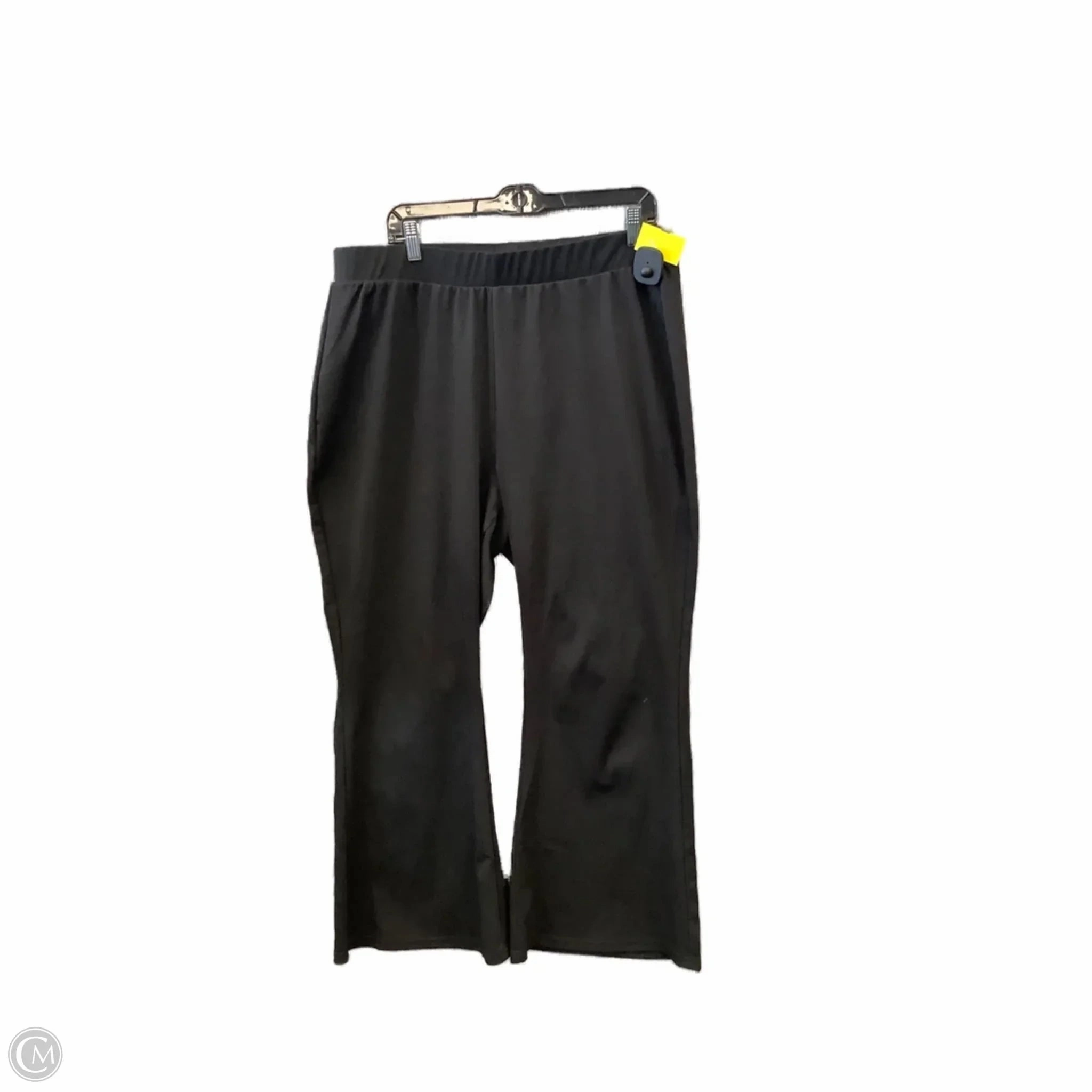 Chic and Soft Fit Mesh Panel Outdoor Running Pants Leggings By Clothes Mentor In Black, Size: 20